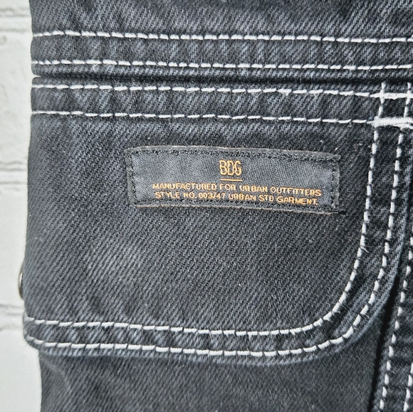 UO URBAN OUTFITTERS | high waist cargo wide leg relaxed skate jeans - Picture 3 of 12